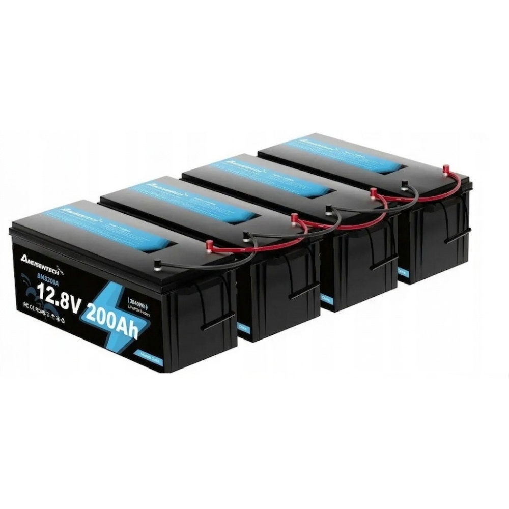 LiFePO4 12V 200Ah Акумулятор Ameisentech, BMS, 2560Wh