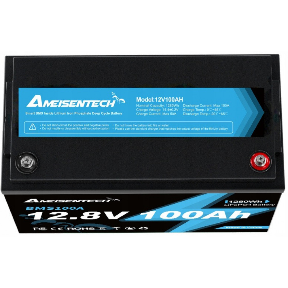 1 кВт LiFePO4 Комплект резервного живлення інвертор Daxtromn + акумулятор Ameisentech 12V 100Ah для квартири, будинку