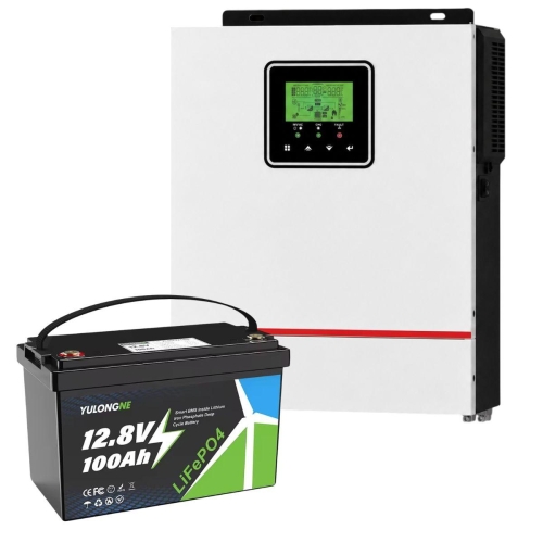 1 кВт LiFePO4 Комплект резервного живлення інвертор Daxtromn + акумулятор Yulongne 12V 100Ah для квартири, будинку