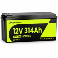 LiFePO4 12V/314Ah Акумулятор CyperOcean з BMS 200 А для систем резервного живлення