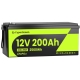 LiFePO4 12V/200Ah Акумулятор CyperOcean з BMS 200 А для систем резервного живлення