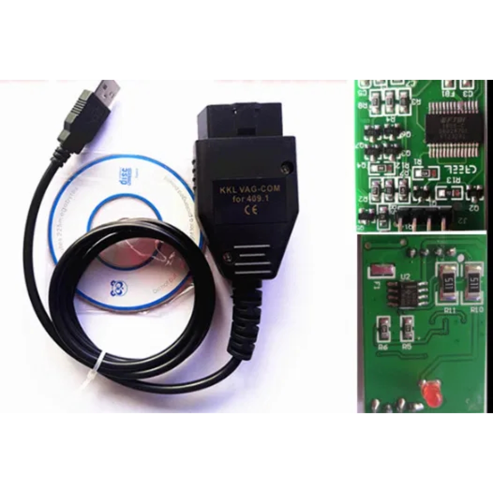 Авто сканер KKL USB VAG COM 409.1 K-Line Audi Ft232