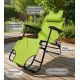 Комплект шезлонг-лежак Axeon Zero Gravity 4 шт, до 120 кг, lime green, розкладний
