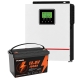 1 кВт LiFePO4 Комплект резервного живлення інвертор Daxtromn + акумулятор Powinver 12V 100Ah для квартири, будинку