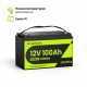 4,0 кВт LiFePO4 Комплект резервного живлення інвертор Anern Wi-Fi + 2 Акумулятори 12V/100Ah CyperOcean для будинку, квартири