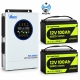 4,0 кВт LiFePO4 Комплект резервного живлення інвертор Anern Wi-Fi + 2 Акумулятори 12V/100Ah CyperOcean для будинку, квартири