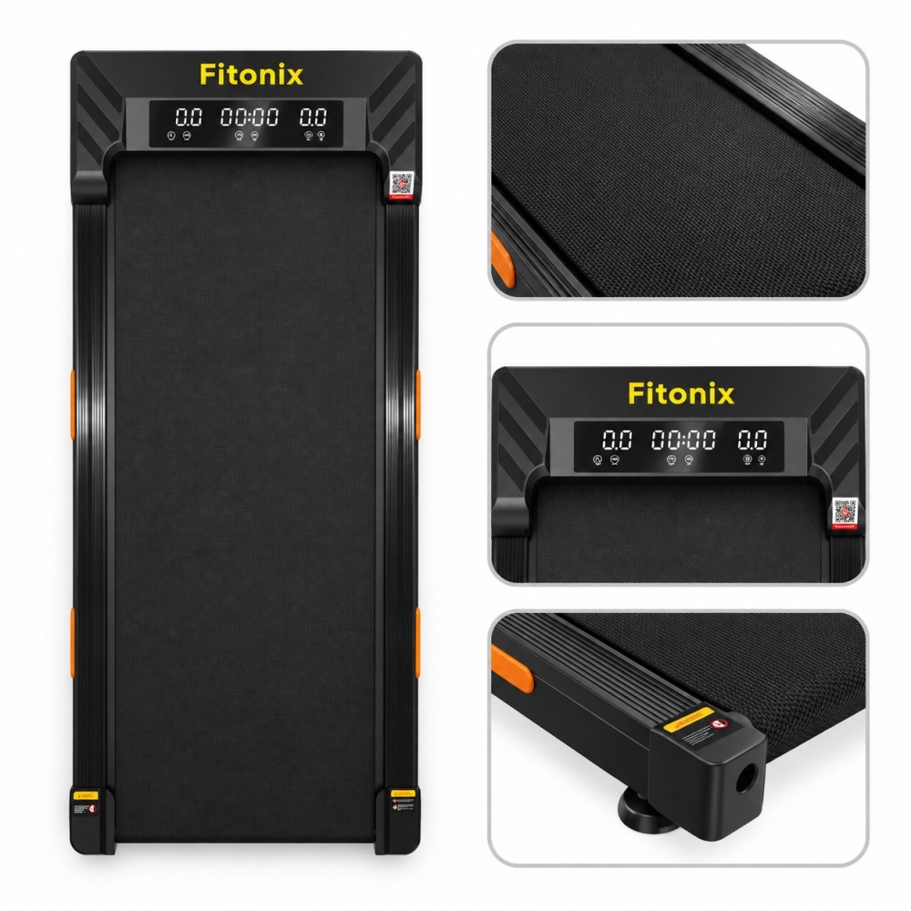Бігова доріжка Fitonix XD-W2S до 10 км/год, 120 кг, компактна, ручне регулювання нахилу, LED дисплей